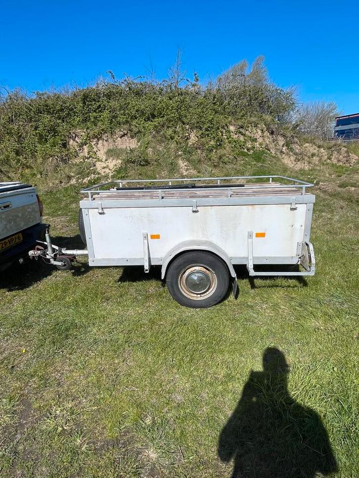 Degelijke gereedschap / bagage aanhanger met fietsendrager, Auto diversen, Aanhangers en Bagagewagens, Gebruikt, Ophalen