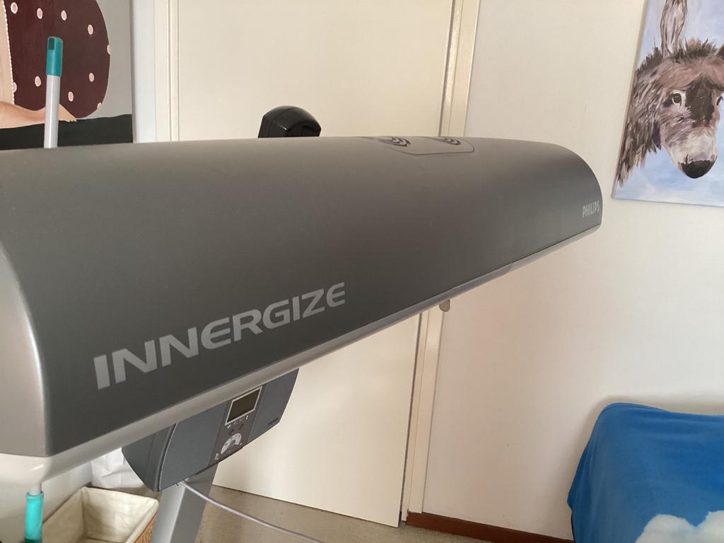 Philips Innergize inklapbare zonnebank / infrarood HB935, Witgoed en Apparatuur, Zonnebanken en Gezichtsbruiners, Ophalen, Zo goed als nieuw
