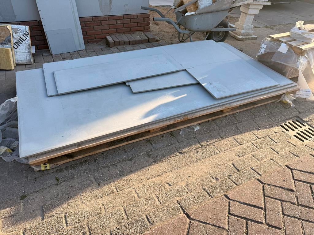 Fermacell Powerpanel H2O platen en gezaagde stukken, Ophalen, Gebruikt, Overige materialen, Minder dan 20 mm