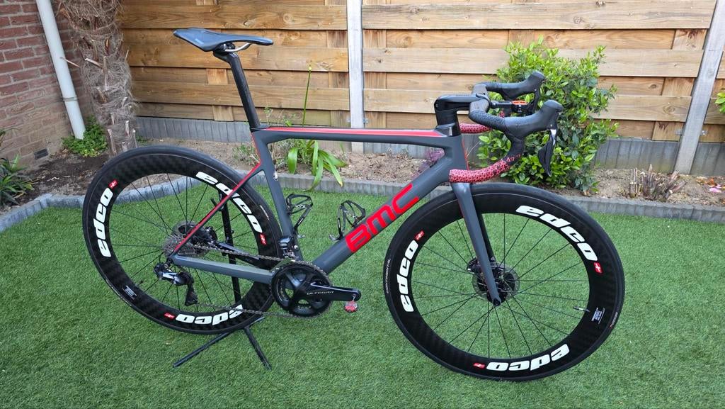 BMC Teammachine SLR01 disc racefiets. Top model. Shimano Di2, 28 inch, Gebruikt, Carbon, Meer dan 20 versnellingen