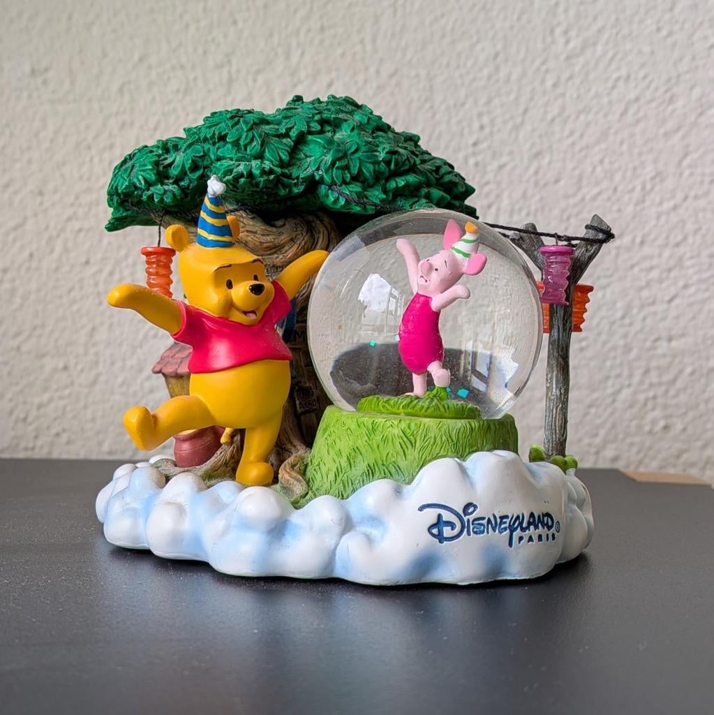 Sneeuwbol Winnie de Poeh met knorretje - verjaardagsboom, Ophalen, Winnie de Poeh of vrienden, Zo goed als nieuw