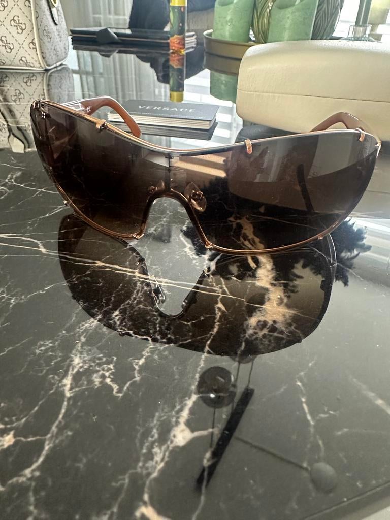 Dames zonnebril, Sieraden, Tassen en Uiterlijk, Zonnebrillen en Brillen | Dames, Zonnebril, Bruin, Gianni Versace, Ophalen of Verzenden