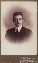 CDV- W.J. P. Muns - Spui 7 - Amsterdam, Gebruikt, Verzenden, Foto, Voor 1940