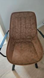 2 comfortabele eetkamerstoelen - bruin, Ophalen, Gebruikt, Twee, Bruin
