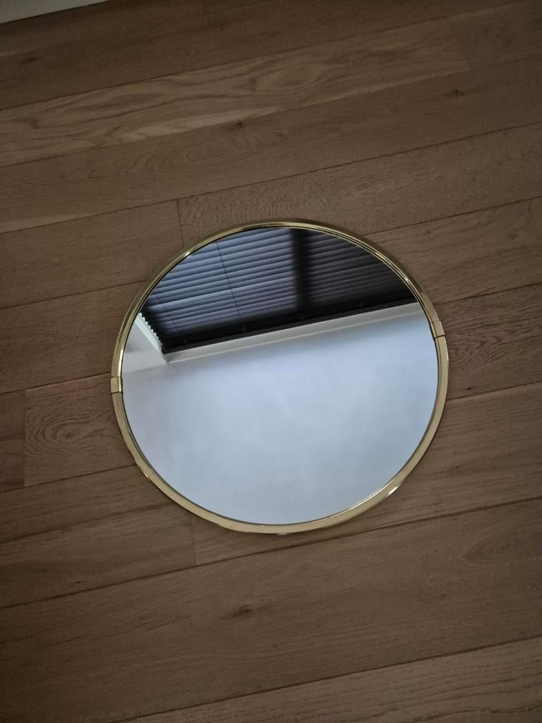 Spiegel rond, Huis en Inrichting, Woonaccessoires | Spiegels, Ophalen, Rond, Zo goed als nieuw, Minder dan 100 cm