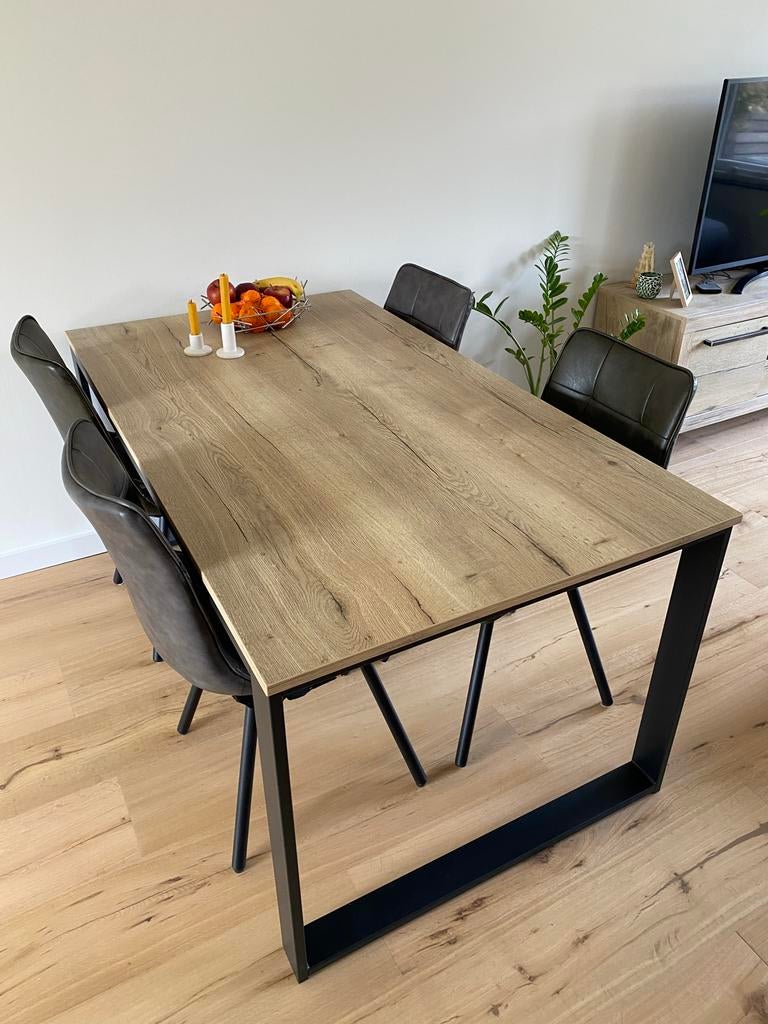 HACO Eettafel ZGAN, Ophalen, 50 tot 100 cm, Zo goed als nieuw, 150 tot 200 cm
