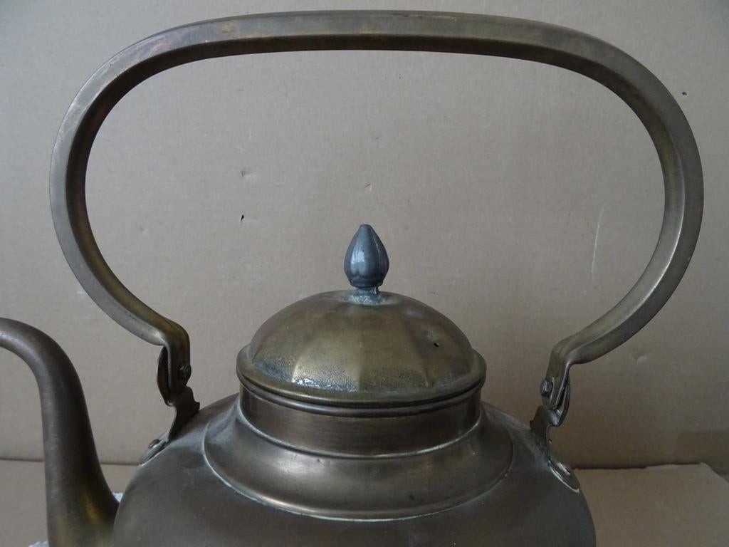 Antieke koperen ketel waterketel voor op de kachel 29cm 1850, Antiek en Kunst, Ophalen of Verzenden, Koper