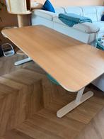 Ikea Bekant bureau 160x80cm verstelbaar, Ophalen, Zit-sta bureau, Gebruikt, Hout