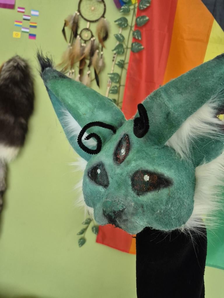 Alien cat mask therian, Ophalen of Verzenden