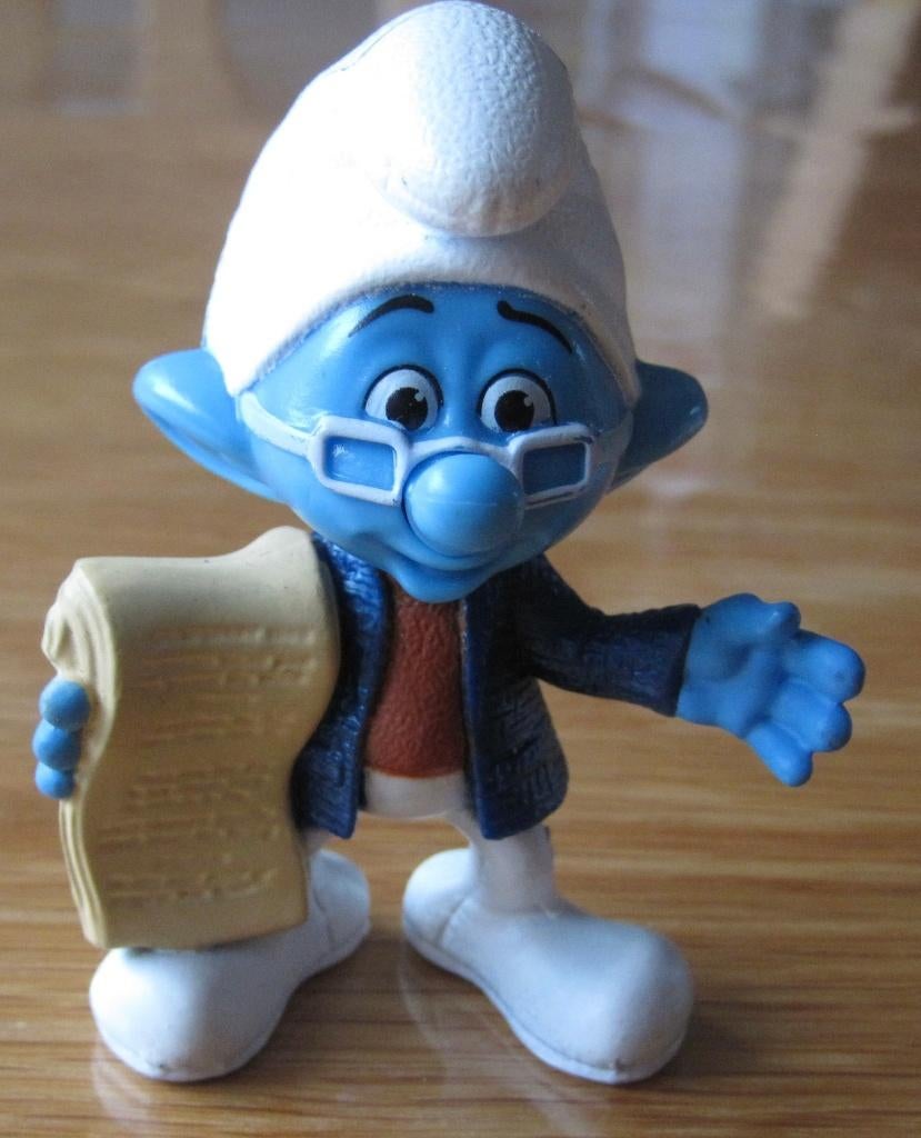 Smurf leest voor - McDonalds - 2018, Ophalen of Verzenden, Zo goed als nieuw, Overige Smurfen, Poppetje, Figuurtje of Knuffel