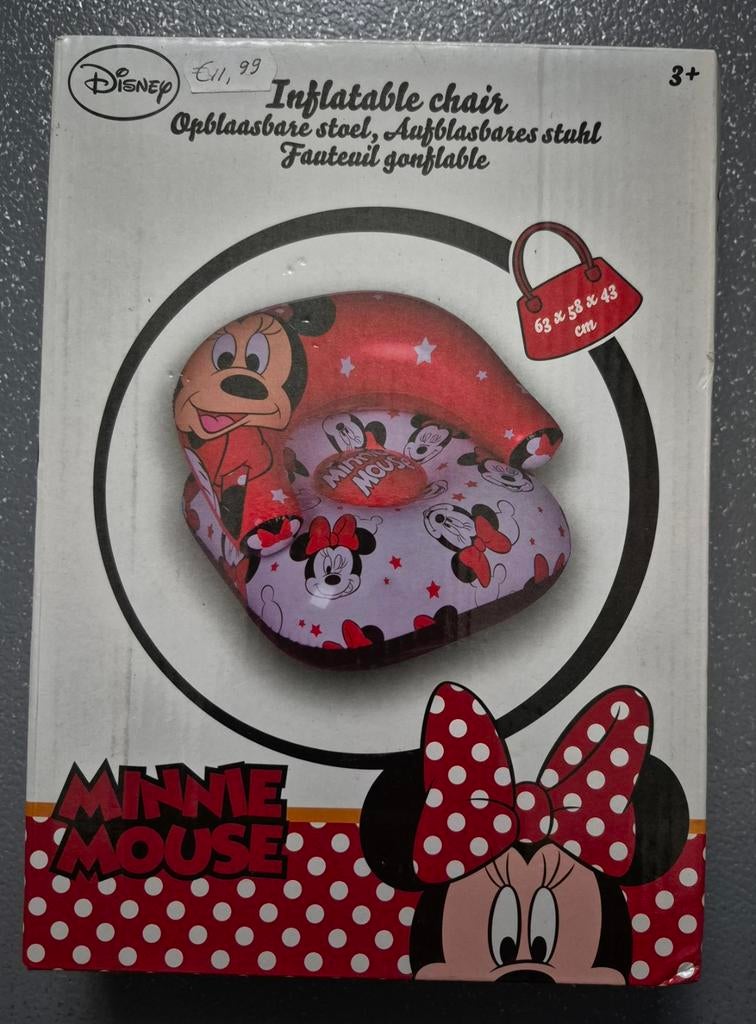 Disney Minnie Mouse opblaas stoel NIEUW, Ophalen of Verzenden, Nieuw