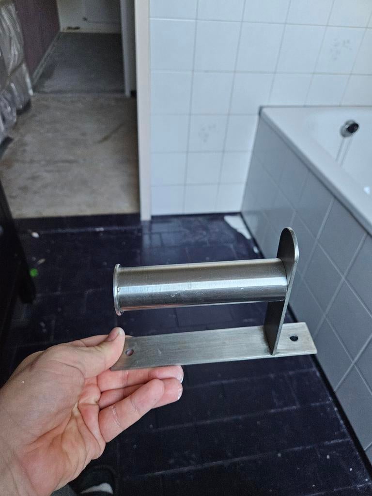 RVS Toiletrolhouder - Duurzaam en Stijlvol, Ophalen of Verzenden, Nieuw, Rvs, Douche