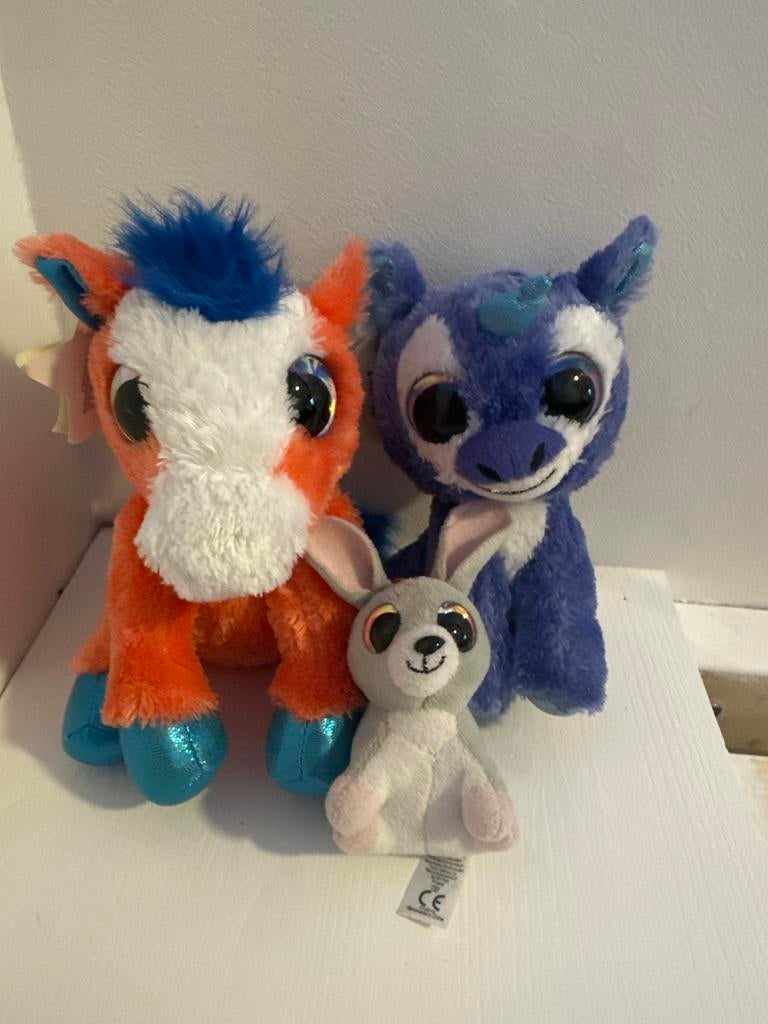 Drie lumo stars knuffels, Ophalen of Verzenden, Gebruikt, Overige typen
