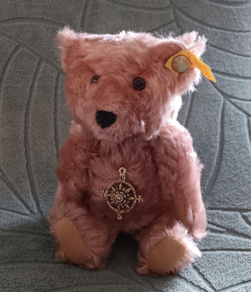 1998 Steiff EAN 029608 Mini compasroos beer 16 cm NIEUWSTAAT, RichardSteiffstrasse, Steiff, Steiff, Stoffen beer