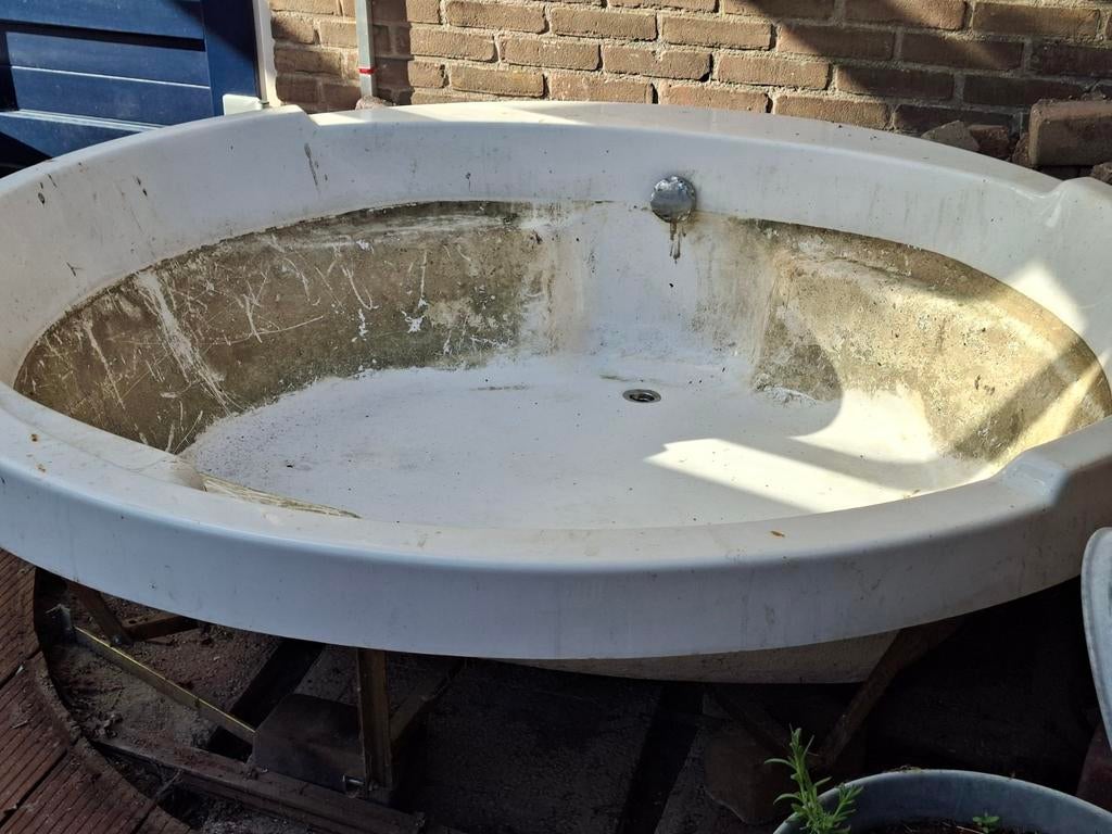 Inbouw bad 178cm diameter, Ophalen, Gebruikt, Vast, Inbouw