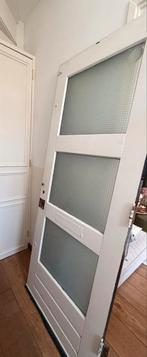 Oude voordeur met glaspanelen, Ophalen, Gebruikt, 80 tot 100 cm, Buitendeur