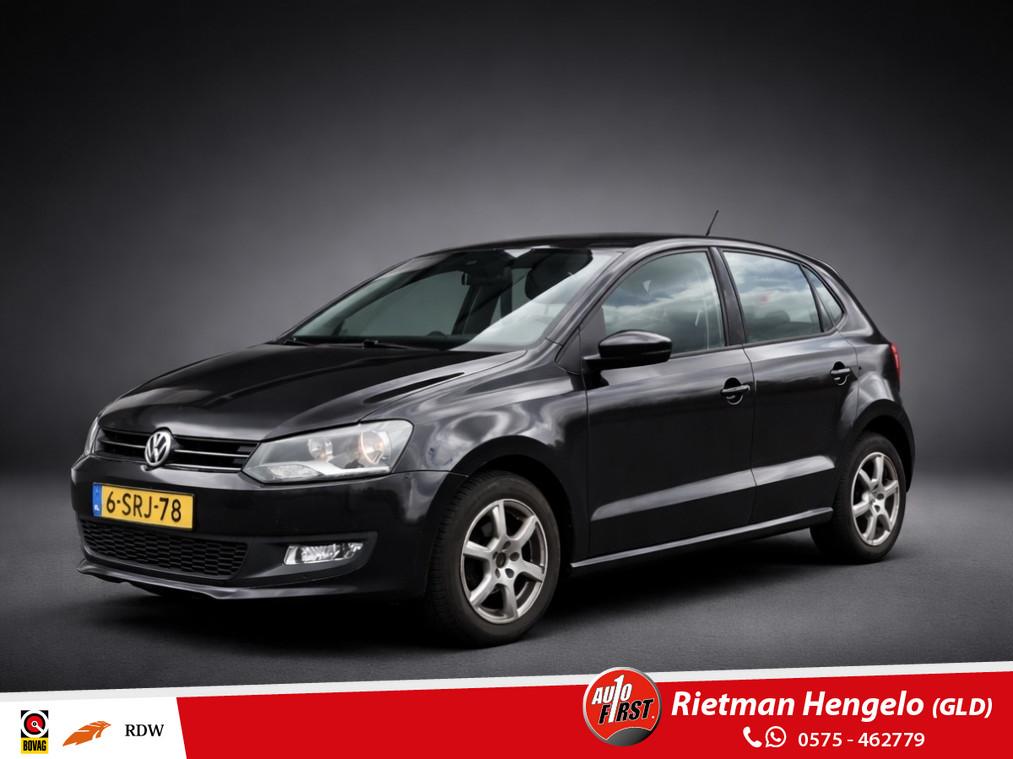 Volkswagen Polo 1.2 TSI - Airco - LM- TREKHAAK- 12 Maand Mob, Keurmerk '100% Onderhouden', Euro 5, 4 cilinders, Zwart