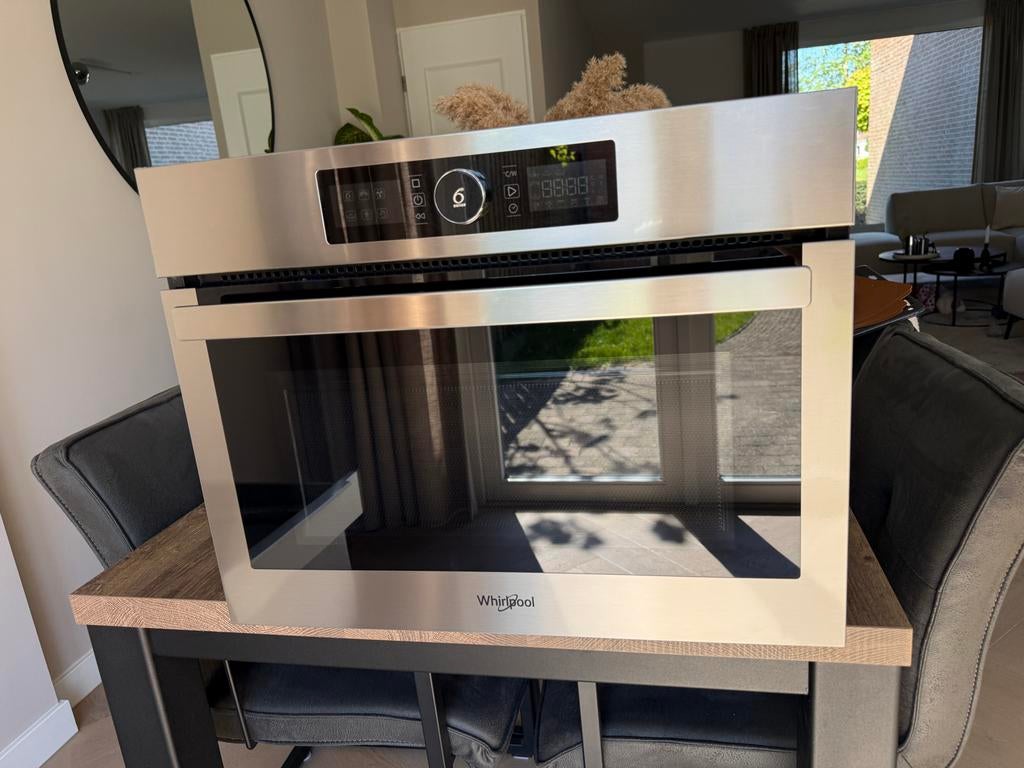 Whirlpool Inbouw Combimagnetron - oven, Witgoed en Apparatuur, Ovens, Zo goed als nieuw, Inbouw, 45 tot 60 cm, 60 cm of meer, Draaiplateau