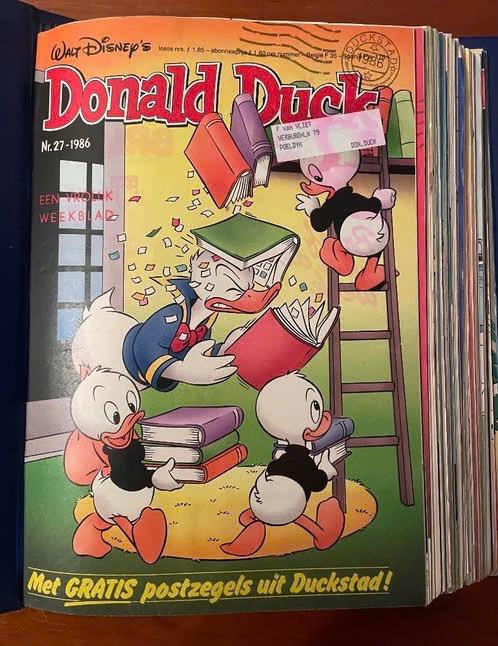 Donald Duck 1986 2e helft tijdschriften, nr 27/52 gebonden, Boeken, Gelezen, Amerika, Ophalen of Verzenden, Meerdere comics