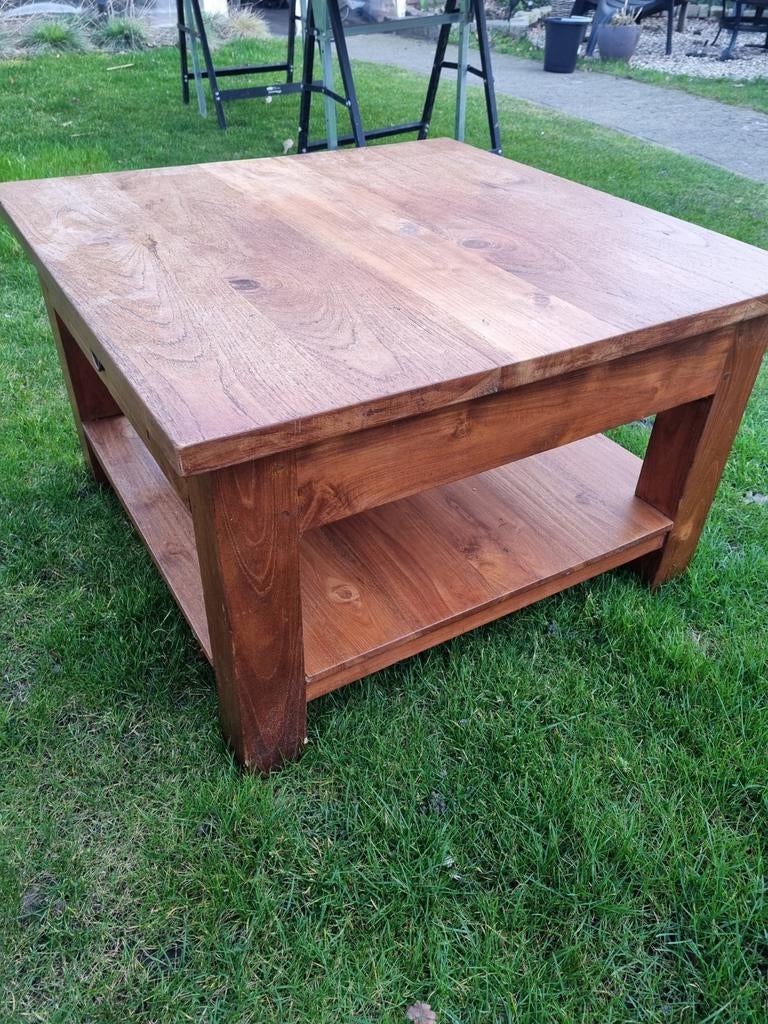 Salontafel blank teak, Antiek en Kunst, Ophalen