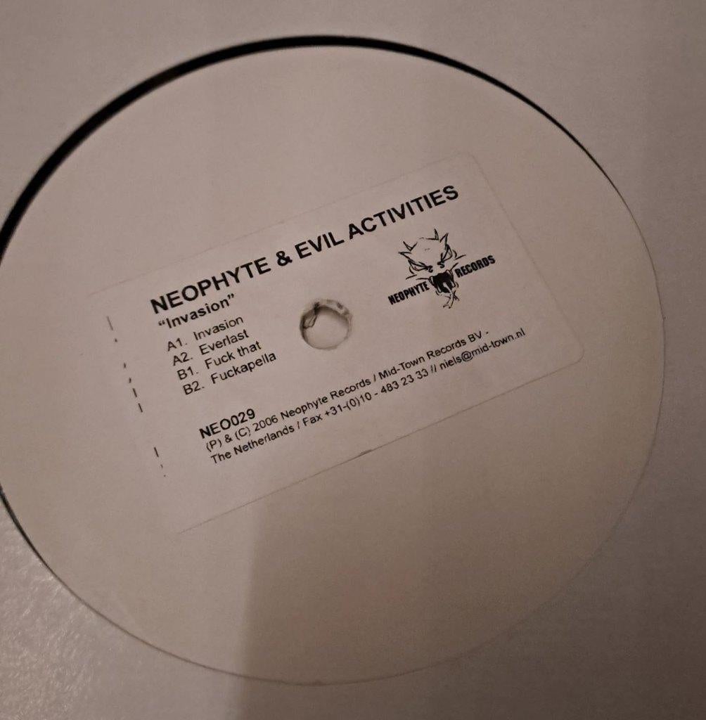 Tha Playah & Neophyte Records gabber hardcore vinyl, Cd's en Dvd's, Ophalen of Verzenden, Gebruikt, 12 inch, Techno of Trance