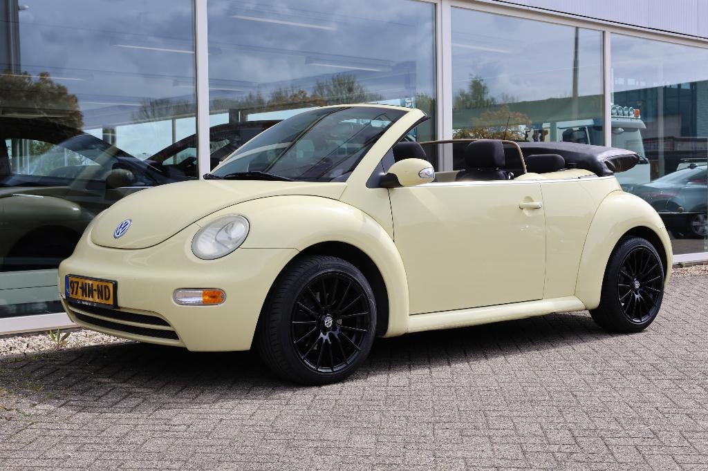 Volkswagen Beetle Cabriolet 1.4 Geel 2004 met werk, Voorwielaandrijving, Stof, 74 pk, 4 cilinders