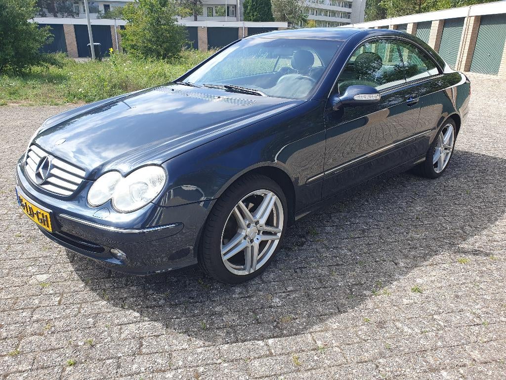 CLK 320, Auto's, Mercedes-Benz, Automaat, Achterwielaandrijving, Zwart, Blauw