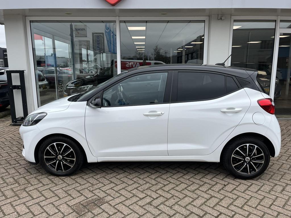 Hyundai i10 1.0 Comfort Smart 5-zits Automaat Bi-tone wit me, Auto's, Stof, Gebruikt, Euro 6, Wit