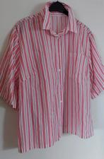 Blouse korte mouw streepje  rood of zwart 48-50, Kleding | Dames, Grote Maten, Ophalen of Verzenden, Zo goed als nieuw, Blouse of Tuniek