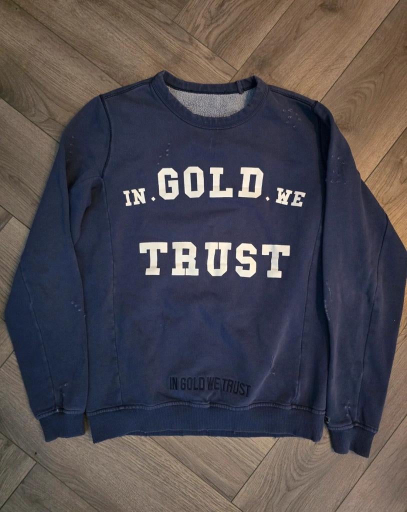 In Gold We Trust sweater maat S, Ophalen of Verzenden, Gedragen, Maat 46 (S) of kleiner, In Gold We Trust