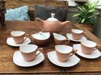 Vintagevthee servies De Driehoek Huizen Tulp/Tulipe 1950, Ophalen of Verzenden