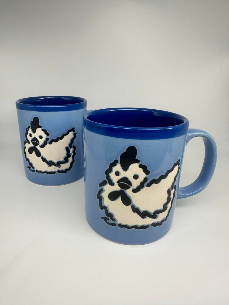 Vintage Just Mugs Keramische Mokken - Kippen Design, Ophalen of Verzenden