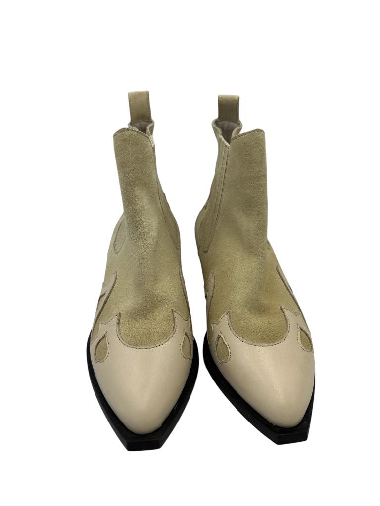 Fabienne Chapot enkellaarzen 40, Kleding | Dames, Maat 38/40 (M), Beige, Ophalen of Verzenden, Zo goed als nieuw