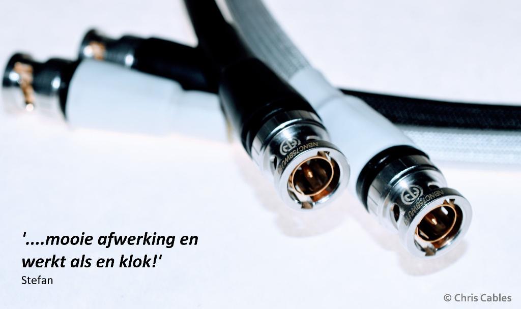 'The Crafty Coax' 75-Ohm digital COAX kabel van Chris Cables, Verzenden, Nieuw, 3451HB/44, Minder dan 2 meter