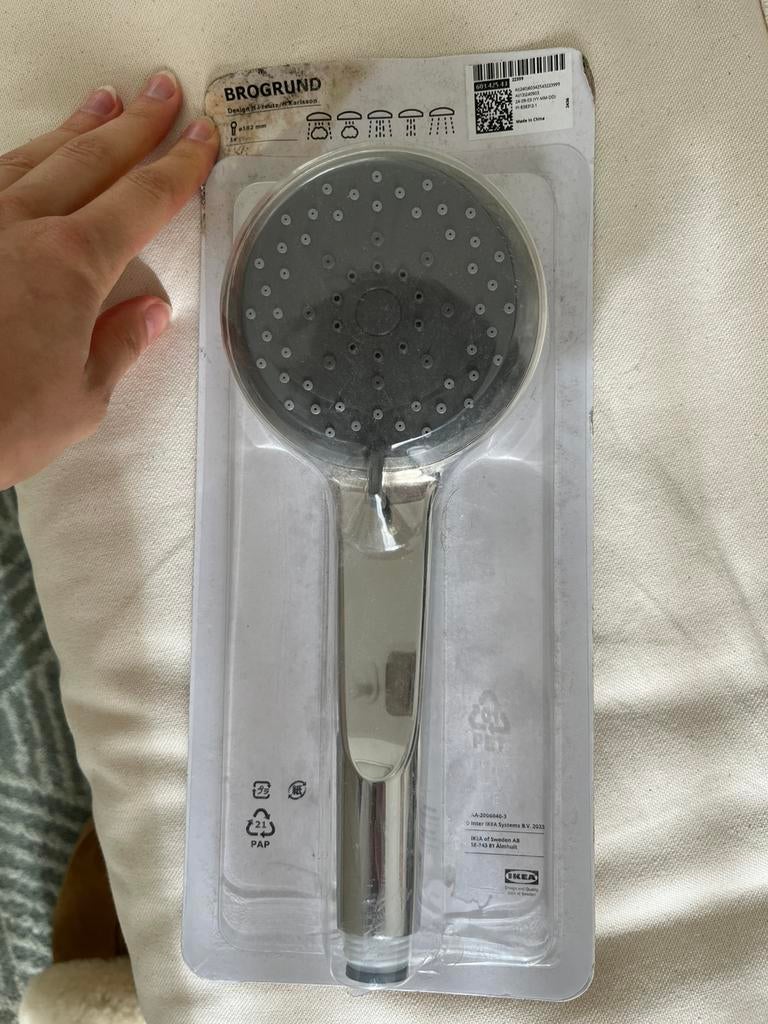 Douchekop IKEA Brogrund, Ophalen, Zo goed als nieuw, Wit