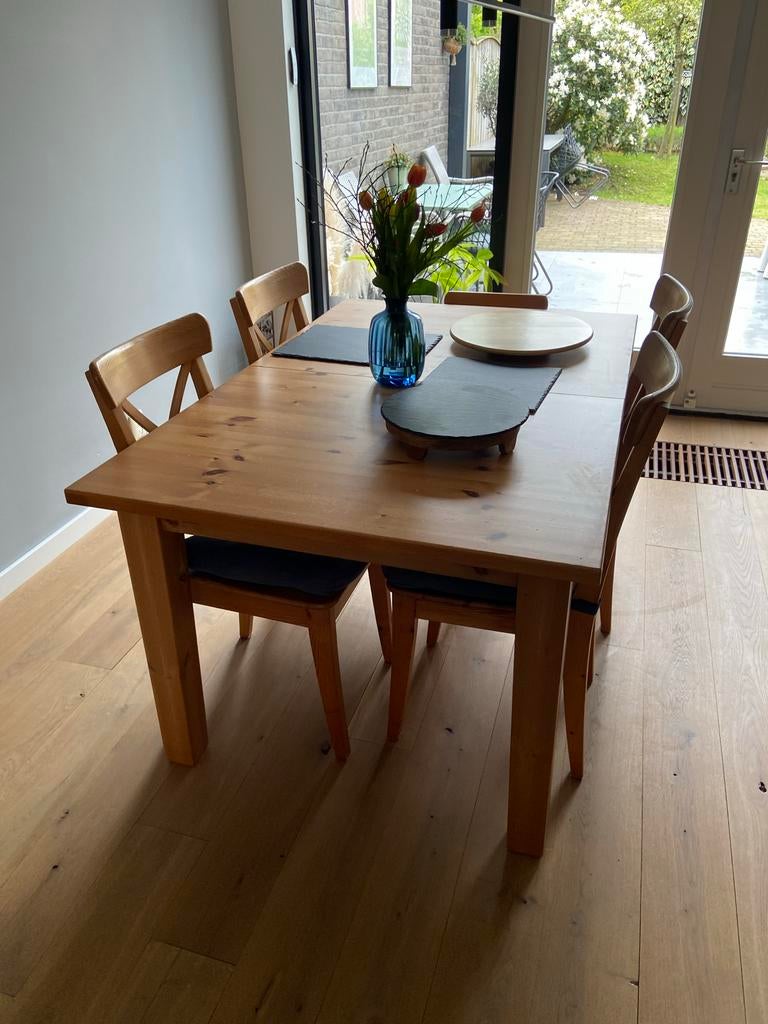 IKEA extendable dining table, Ophalen, Gebruikt, 200 cm of meer, 50 tot 100 cm