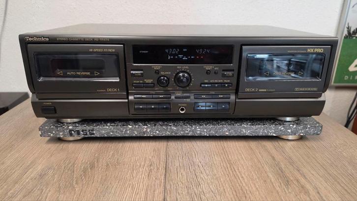 Technics RS-TR474 TOPklasse Double Stereo Cassette Deck, Audio, Tv en Foto, Cassettedecks, Dubbel, Overige merken, Tiptoetsen