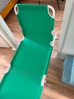 IKEA HÅMÖ 2 ligbedden groen, Ophalen of Verzenden, Gebruikt, Textileen, Inklapbaar