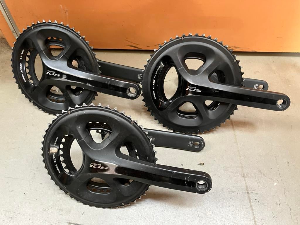 Shimano 105 2 x 11 FC5800 crankstellen, Ophalen of Verzenden, Zo goed als nieuw, Overige typen