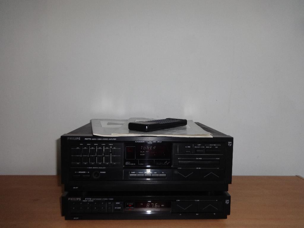 Philips FA773 versterker en FT772 tuner, Audio, Tv en Foto, Stereo-sets, Zo goed als nieuw, Tuner of Radio, Philips, Losse componenten