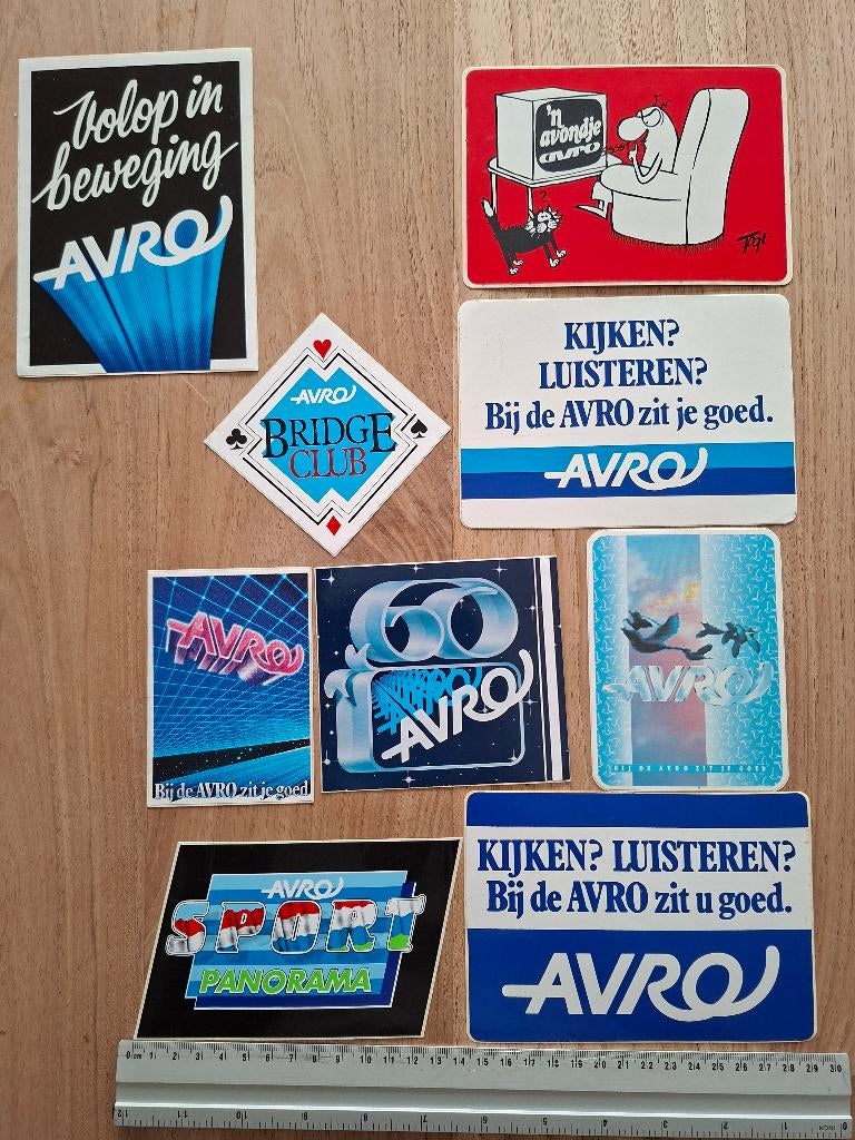 Stickers AVRO, Ophalen of Verzenden, Zo goed als nieuw, Film, Tv of Omroep