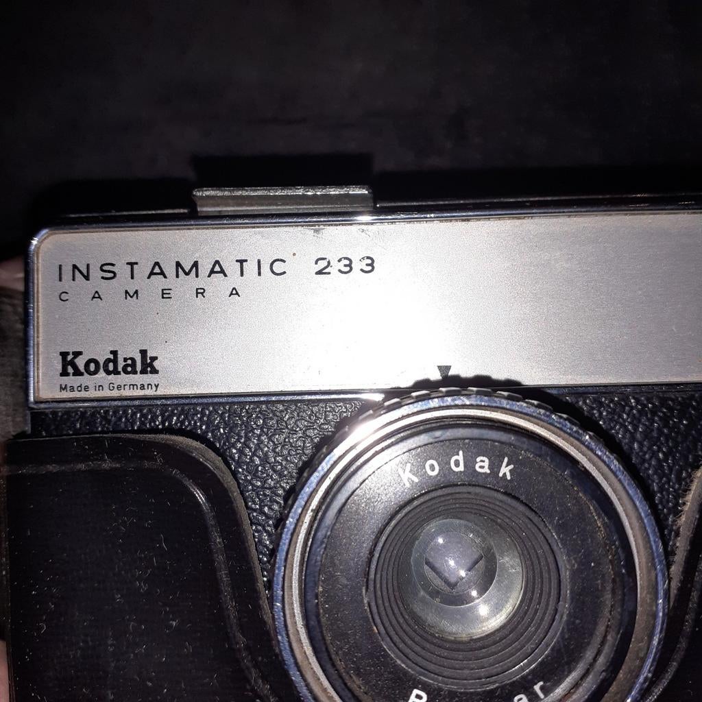 Vintage Kodak Instamatic 233 Camera met Tas, Ophalen of Verzenden, Gebruikt, Compact, Kodak