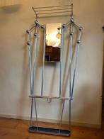 Grote Staande Kapstok met spiegel Wandkapstok Vintage  Frans, Antiek en Kunst, Ophalen