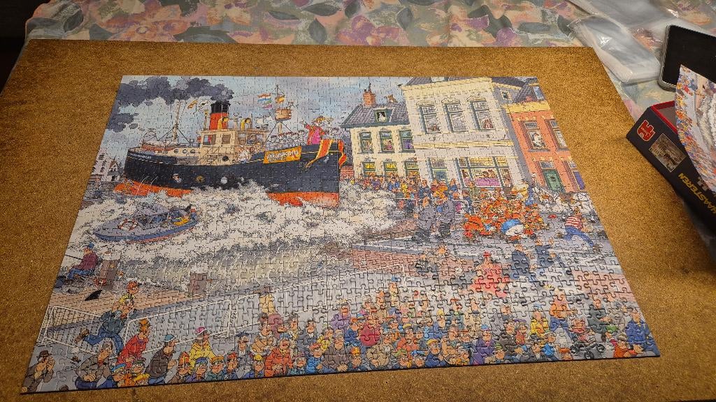 Jan van haasteren puzzel, Hobby en Vrije tijd, Ophalen of Verzenden, 500 t/m 1500 stukjes, Zo goed als nieuw, Legpuzzel