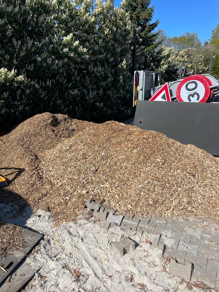 4m3 Houtsnippers voor tuin of paden, Tuin en Terras, Ophalen, Gebruikt