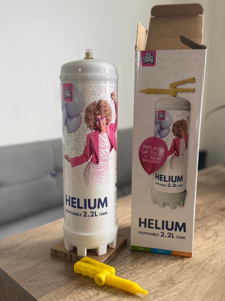 Helium nieuw nooit gebruikt., Ophalen of Verzenden, Nieuw