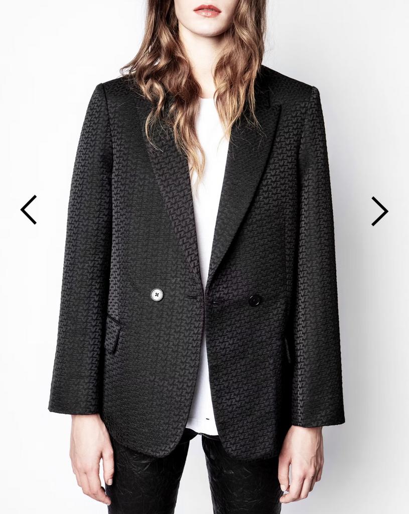Zadig et Voltaire blazer (NIEUWSTAAT!), Kleding | Dames, Jasjes, Kostuums en Pakken, Zo goed als nieuw, Jasje, Maat 36 (S), Zwart