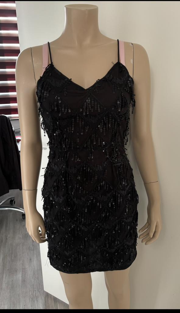 Shein Zwart jurk maat S, Kleding | Dames, Verzenden, Zwart, Zo goed als nieuw, Maat 36 (S)