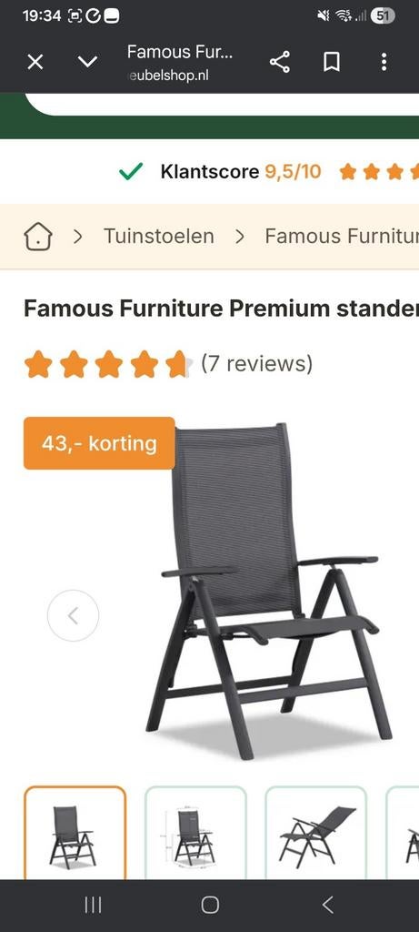 Ik zoek een tuinstoel, Caravans en Kamperen, Ophalen, Campingstoel