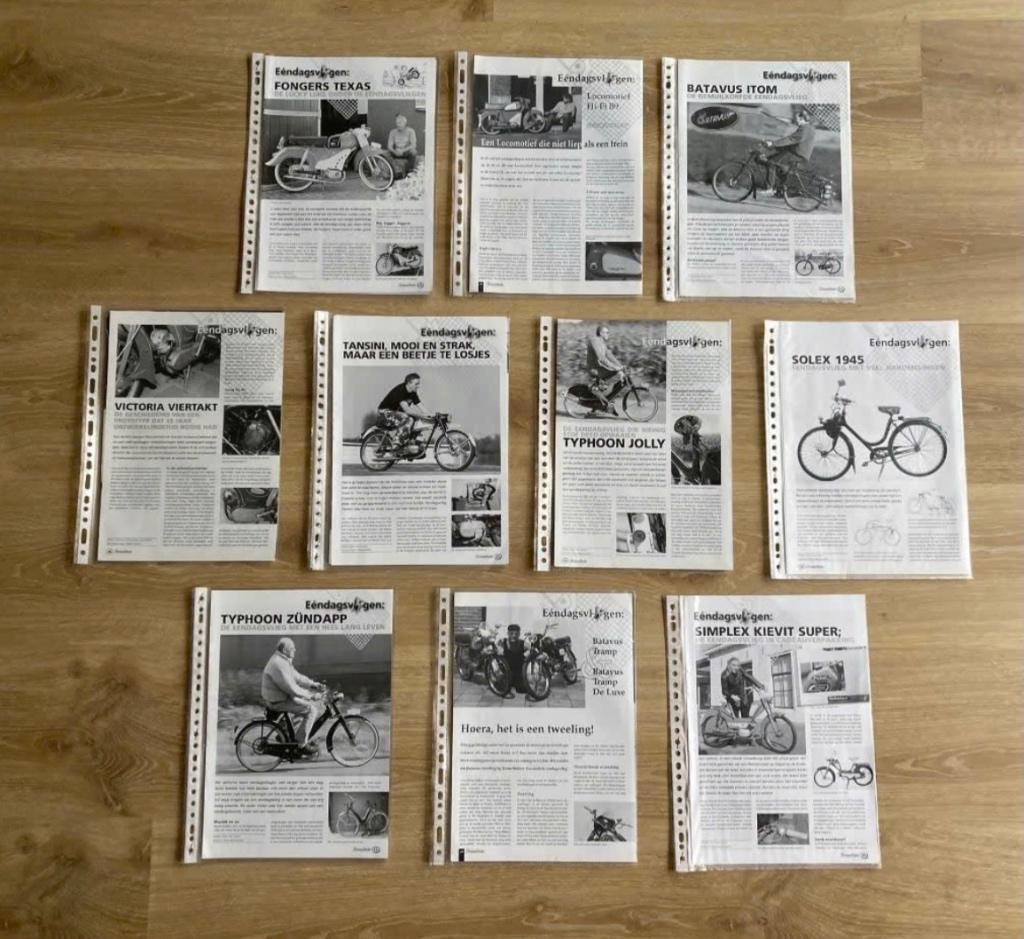 Documentatie map Eendagsvliegen bij brommers / Bromfietsen, Fietsen en Brommers, Handleidingen en Instructieboekjes, Zo goed als nieuw